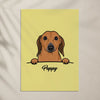 Retrato de tu mascota estilo "mi mascota en el bolsillo" impreso en póster de primera calidad