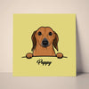 Retrato de tu mascota estilo "mi mascota en el bolsillo" impreso en póster de primera calidad