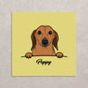 Retrato de tu mascota estilo "mi mascota en el bolsillo" impreso en póster de primera calidad