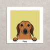 Retrato de tu mascota estilo "mi mascota en el bolsillo" (opción 2) impreso en póster de primera calidad