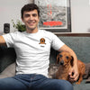 Retrato de tu mascota estilo "mi mascota en el bolsillo" impreso en camiseta 100% algodón premium para hombre o mujer 🐶