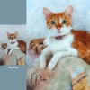 Retrato estilo pintura de pincel seco